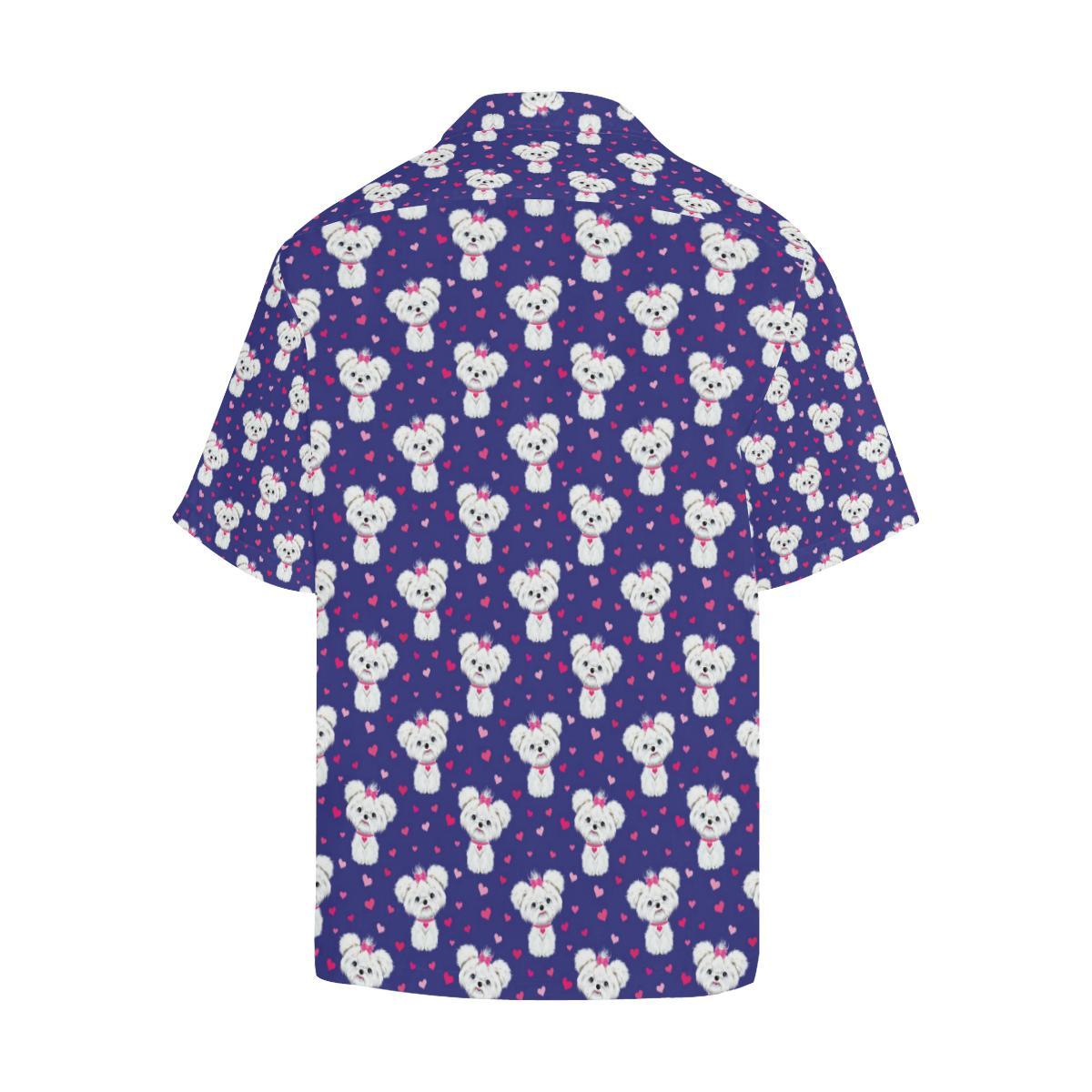 Maltese Pattern Print Design Hawaiian Shirt