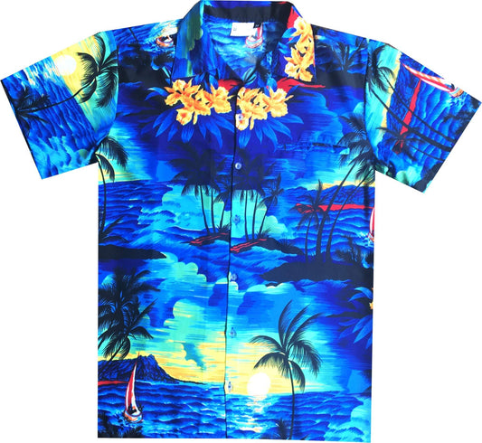 Beach Blue Black Amazing Design Hawaiian Shirt Dhc18062053