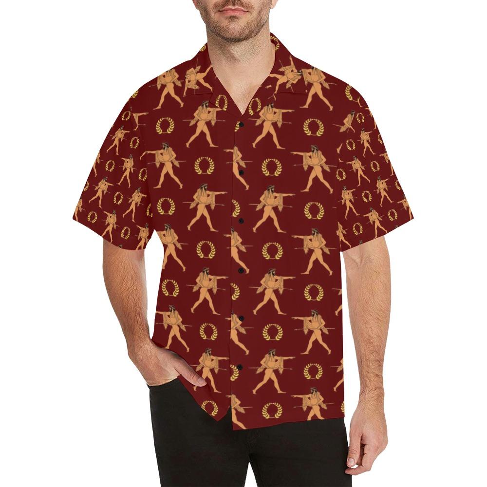 Ancient Greek Print Design Hawaiian Shirt
