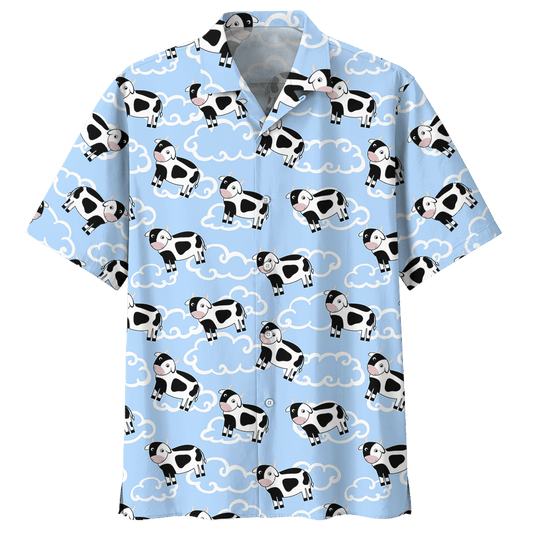 Cow  Blue Awesome Design Unisex Hawaiian Shirt For Men And Women Dhc17063760