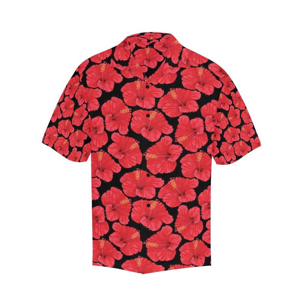 Hibiscus Red Pattern Print Design Lks3 Hawaiian Shirt