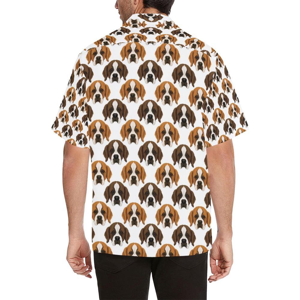 St Bernards Print Design Hawaiian Shirt