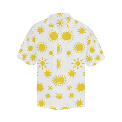 Sun Pattern Mens All Over Print Hawaiian Shirt