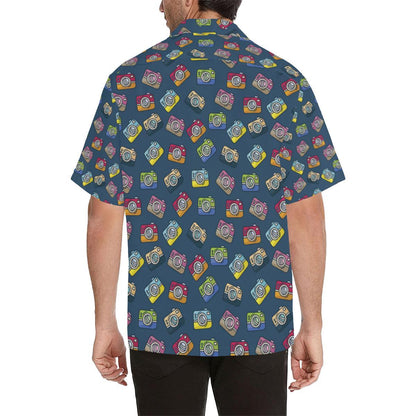 Camera Pattern Print Design Hawaiian Shirt