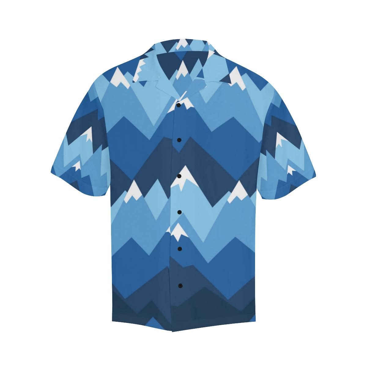 Mountain Pattern Print Design Hawaiian Shirt