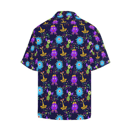 Alien Pattern Print Design 01 Mens All Over Hawaiian Shirt