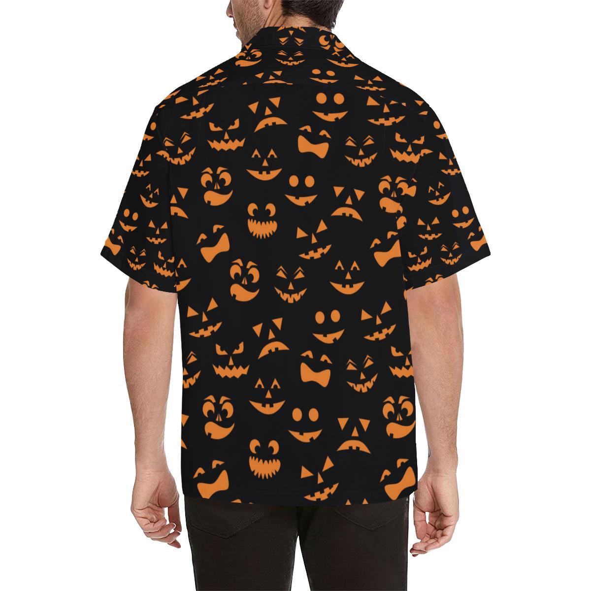 Halloween Pattern Print Design Hawaiian Shirt