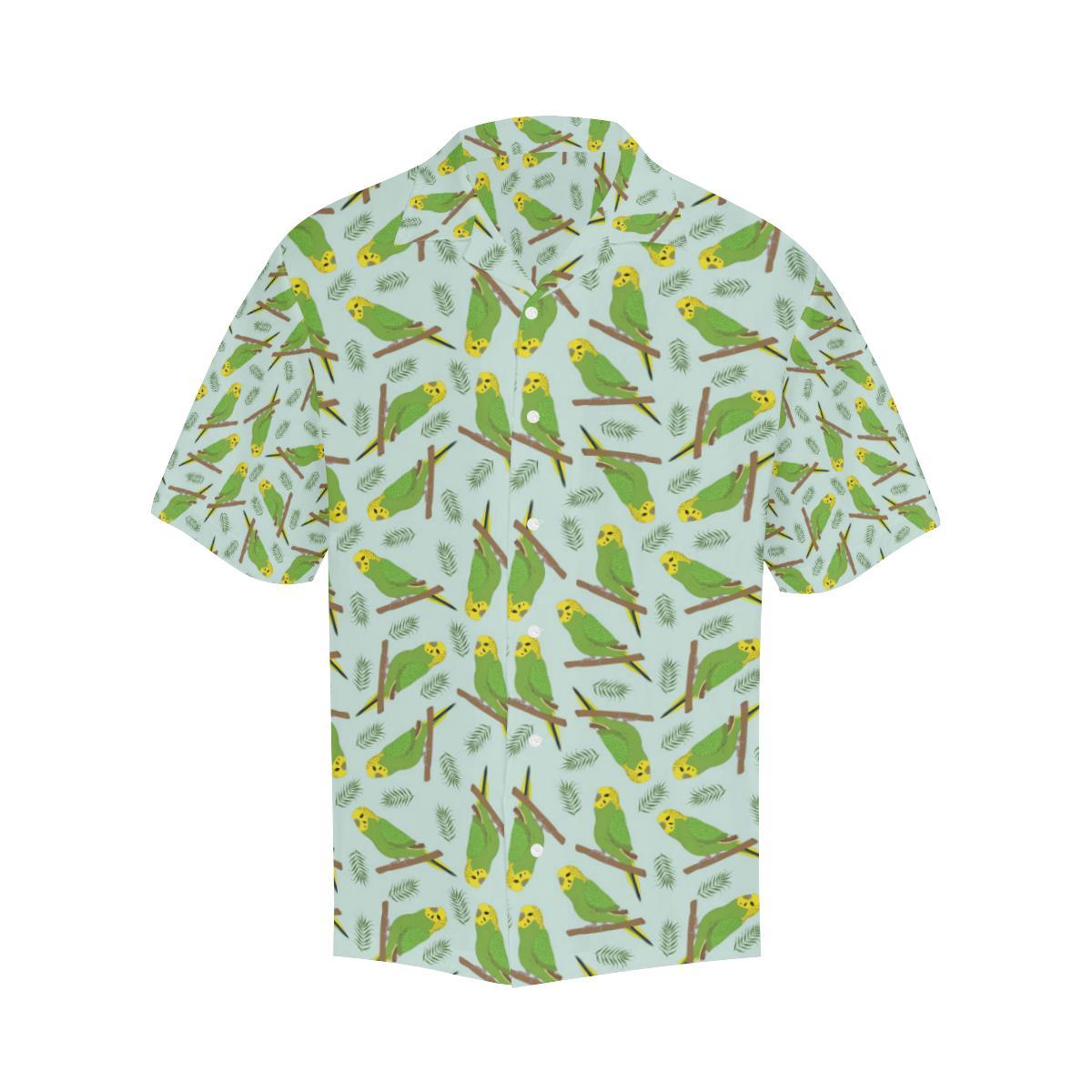 Budgerigar Pattern Print Design Hawaiian Shirt