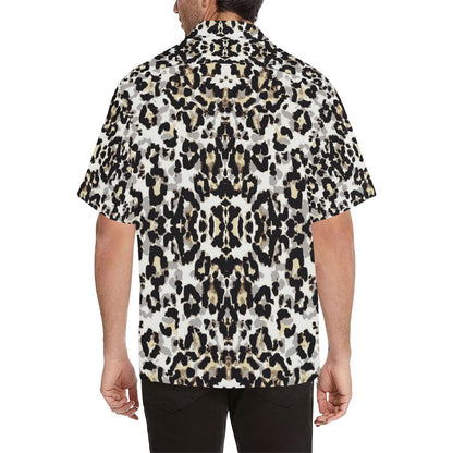 Leopard Skin Pattern Mens All Over Print Hawaiian Shirt