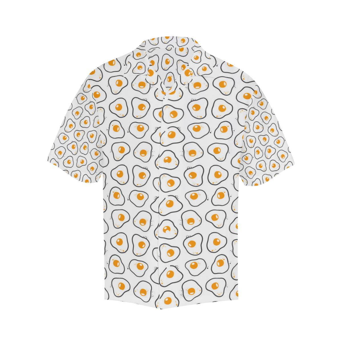 Fried Eggs Pattern Print Design 05 Mens All Over Hawaiian Shirt