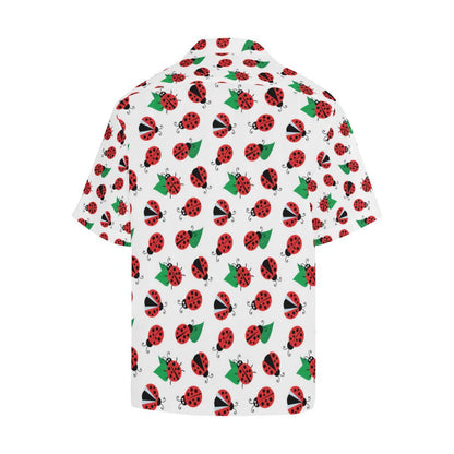 Ladybug Pattern Print Design 01 Mens All Over Hawaiian Shirt