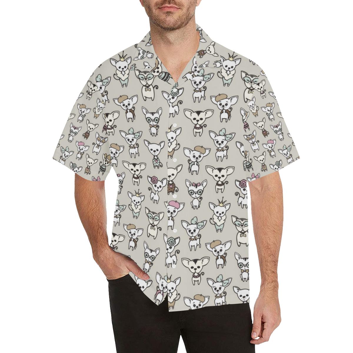 Chihuahua Pattern Print Design Hawaiian Shirt