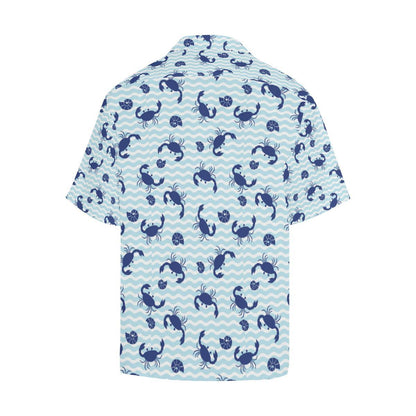 Crab Pattern Print Design Hawaiian Shirt