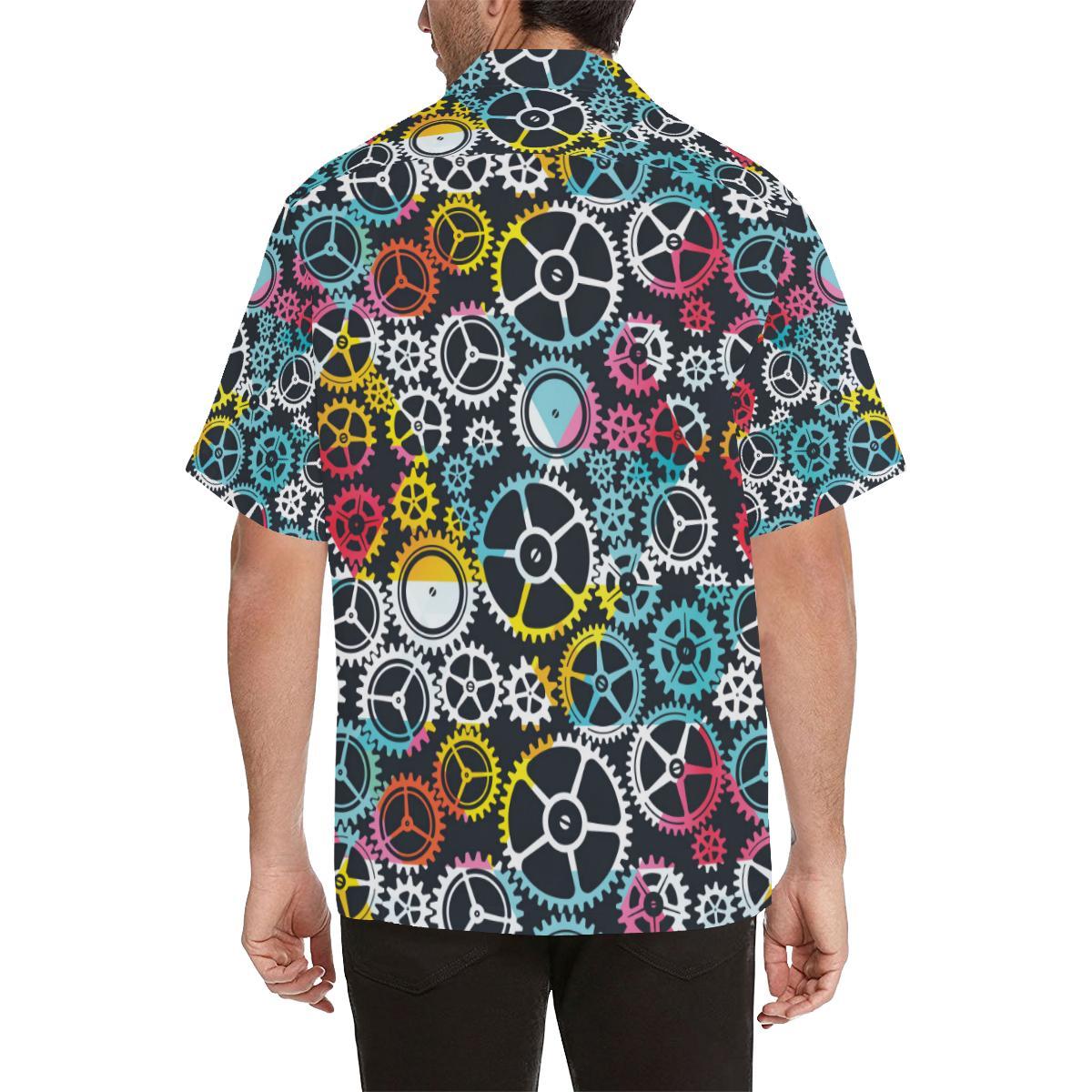Mechanic Pattern Print Design Hawaiian Shirt