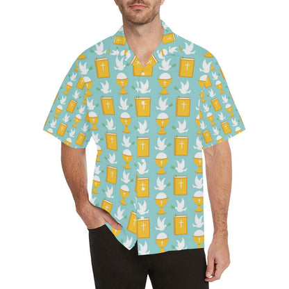 Christian Pattern Print Design Hawaiian Shirt