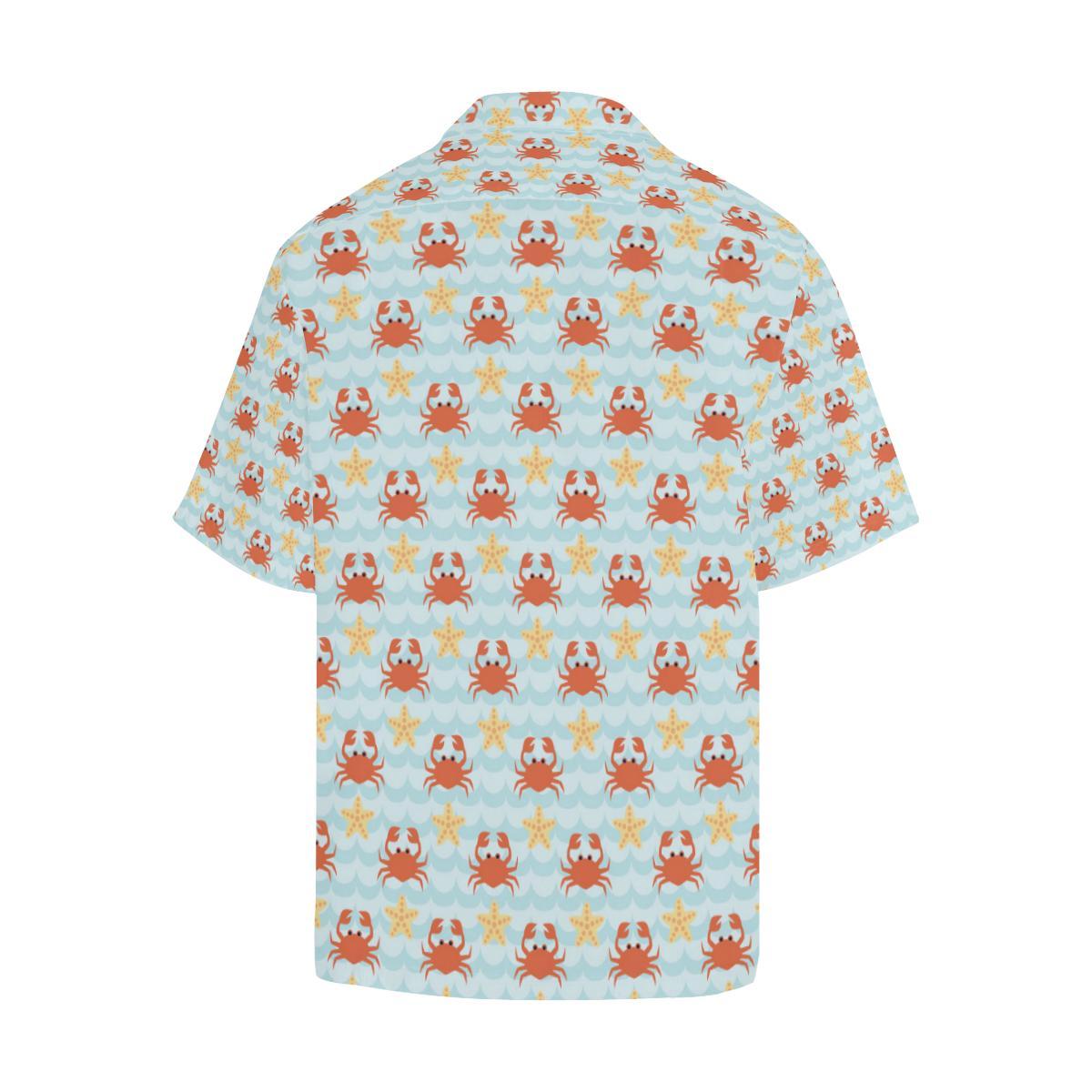 Crab Pattern Print Design Hawaiian Shirt