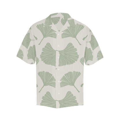 Ginkgo Leaves Pattern Mens All Over Print Hawaiian Shirt