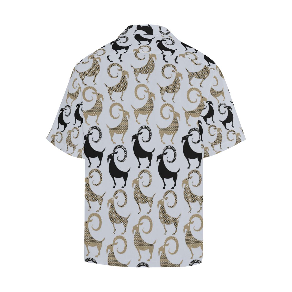 Goat Pattern Print Design Hawaiian Shirt