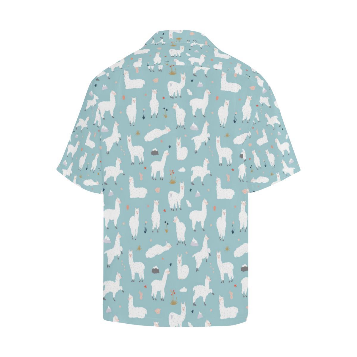 Alpaca Pattern Print Design Hawaiian Shirt