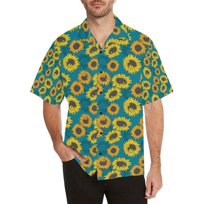 Sunflower Print Design Hawaiian Shirt
