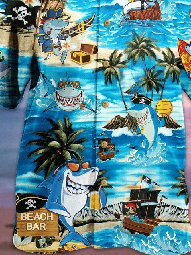 Funny Shark Hawaiian Shirt | For Men & Women | Adult | HW2385