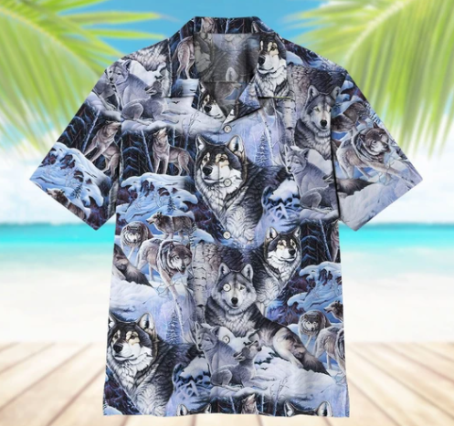 Wolf Hawaiian Shirt | For Men &amp;amp; Women | Adult | Hw8351