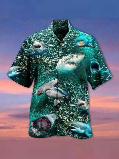 Apayprint - Shark 3D All Over Printed Hawaiian Shirt | Unique Beach