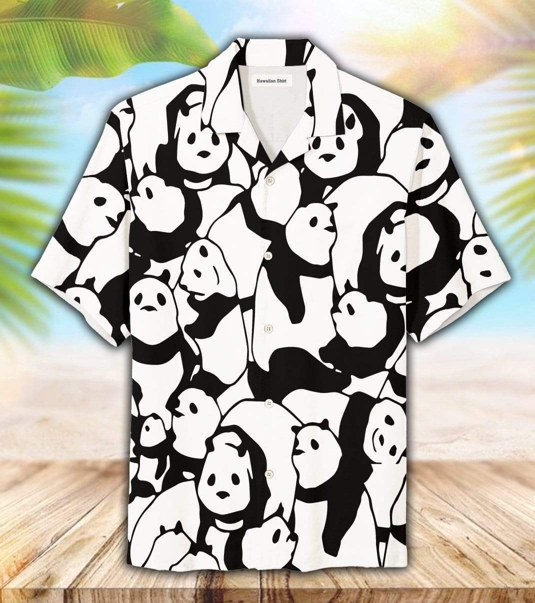 Cute Panda Unisex Hawaiian Aloha Shirts #DH