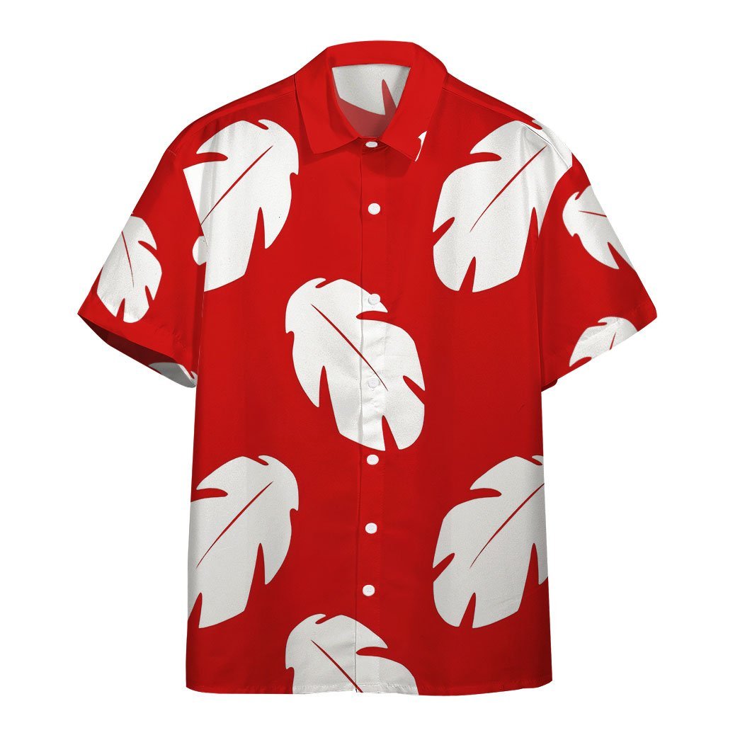  3D Lilo Hawaiian Floral Leaves Custom Hwaii Shirt