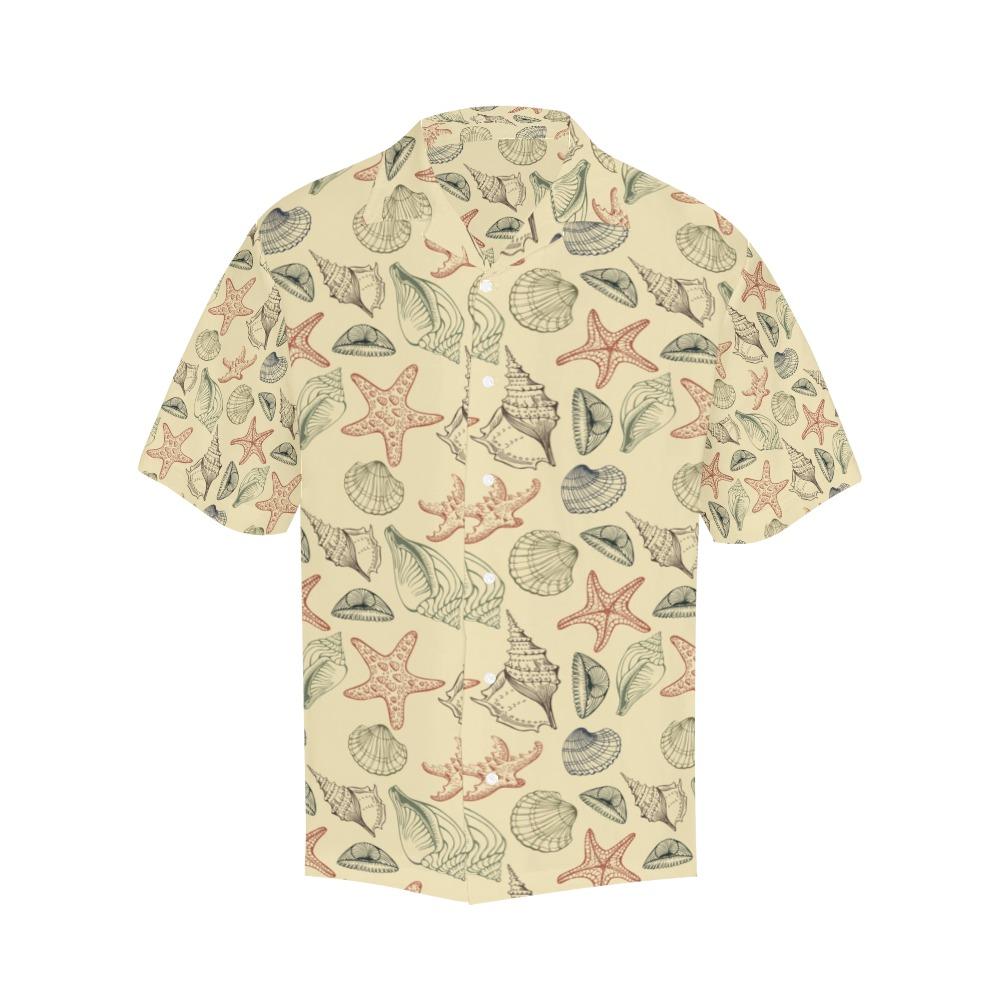 Seashell Print Design Hawaiian Shirt
