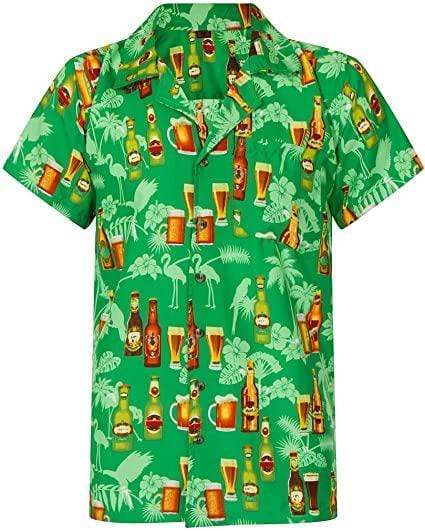 Beer With Brothers Saint Patrick's Day Green Hawaiian Aloha Shirts