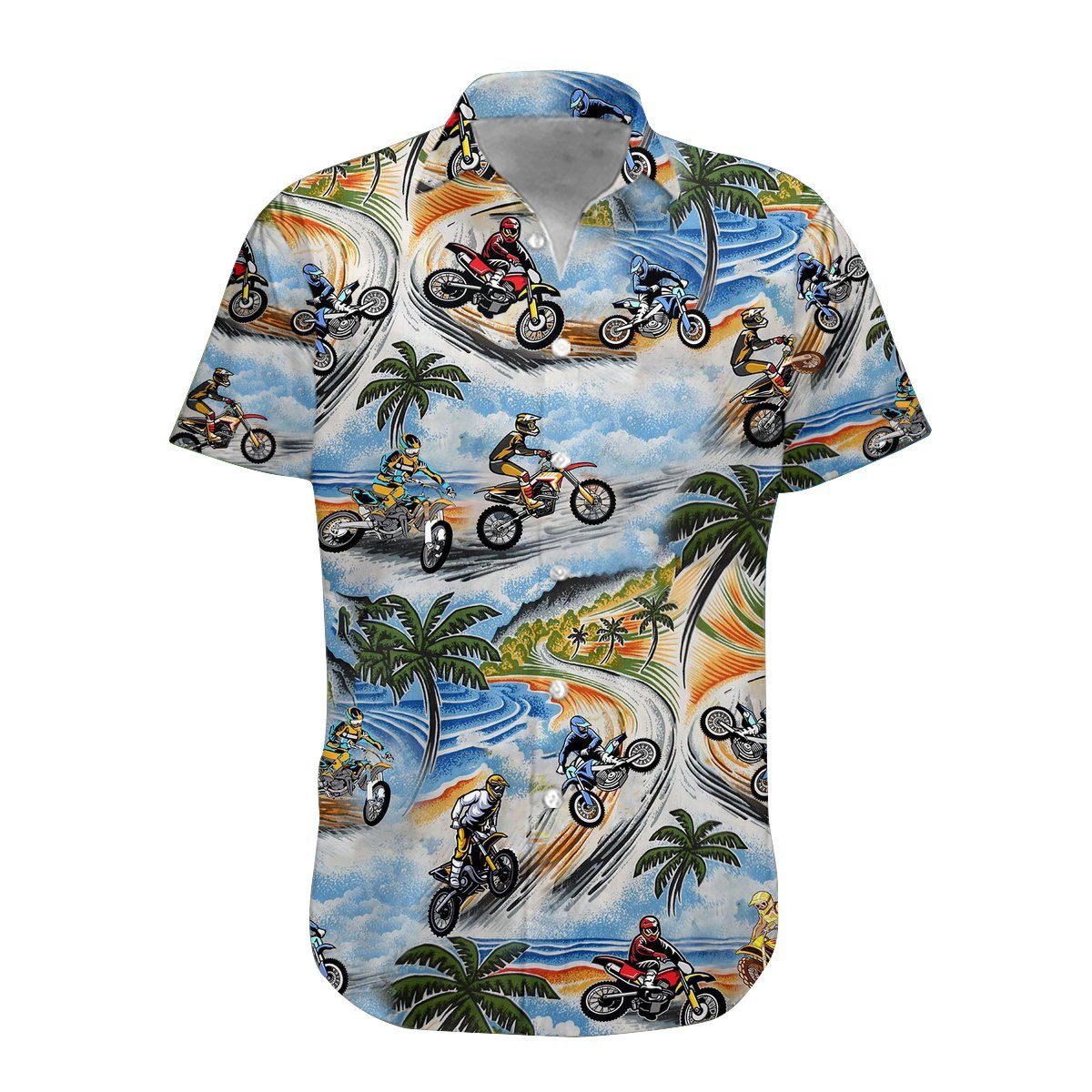  3D Motocross Hawaii Shirt