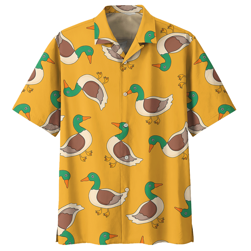 Duck  Orange Nice Design Unisex Hawaiian Shirt For Men And Women Dhc17063626