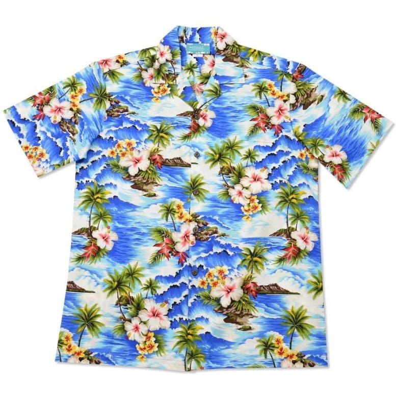 Floral Blue Unique Design Hawaiian Shirt Dhc1806196