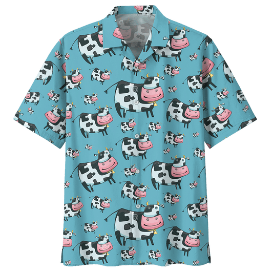 Cow  Blue Unique Design Unisex Hawaiian Shirt For Men And Women Dhc17063756