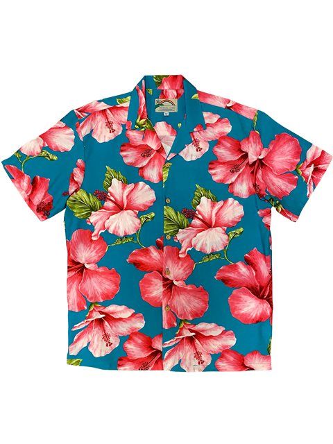 Hibiscus Blossom Red Blue Amazing Design Hawaiian Shirt Dhc1806881