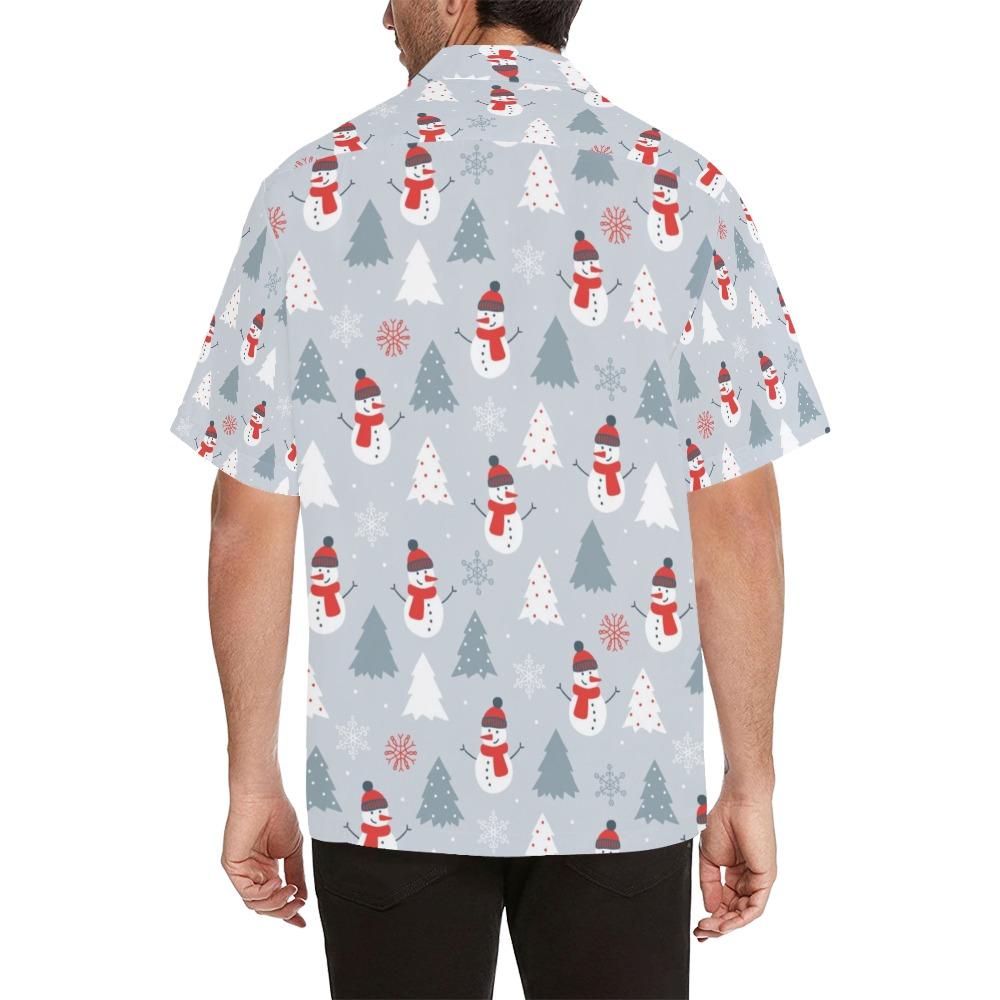 Snowman Print Design Hawaiian Shirt