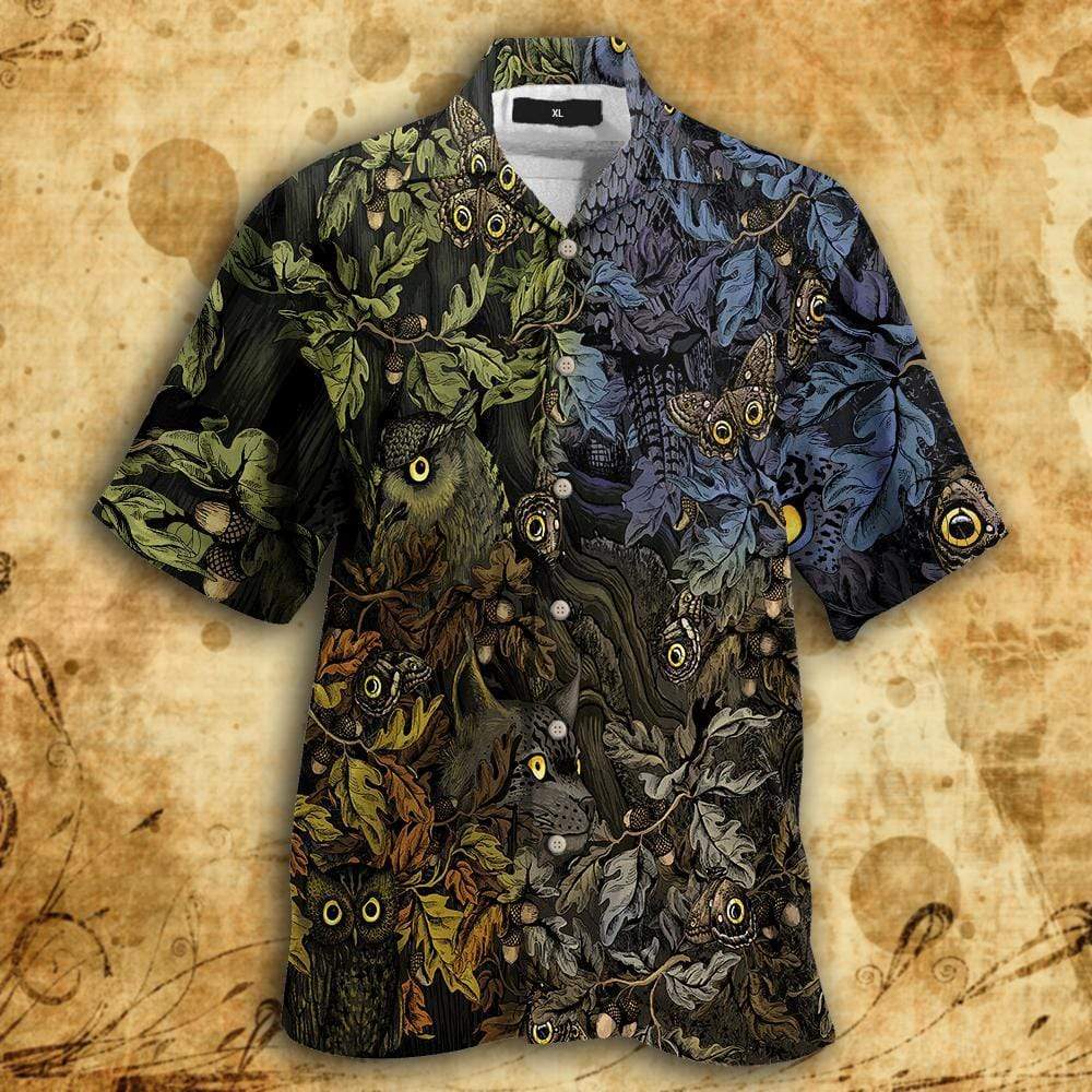 Owl Forest GoA Vintage Hawaiian Aloha Shirts #DH