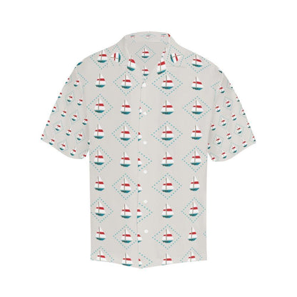 Sailboat Print Design Hawaiian Shirt