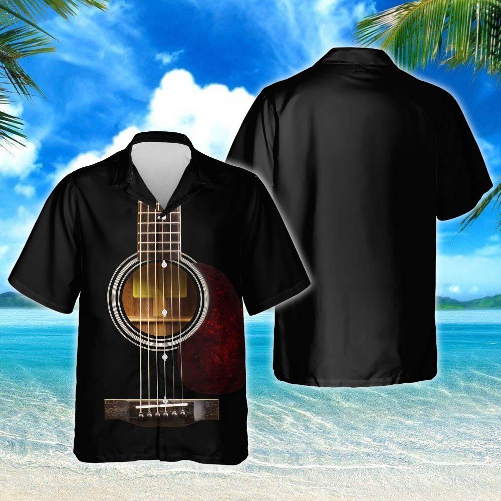 Acoustic Guitar Shirt Thh3198Hwv2 Hawaiian