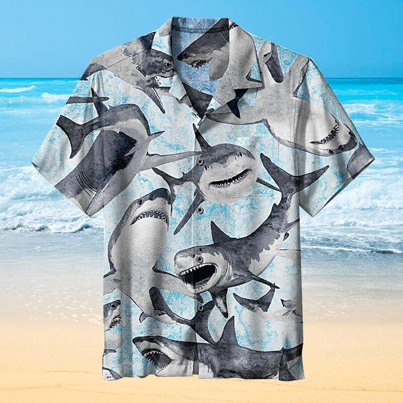 Ocean Lord Shark Hawaiian Shirt | For Men &amp;amp; Women | Adult | Hw7761