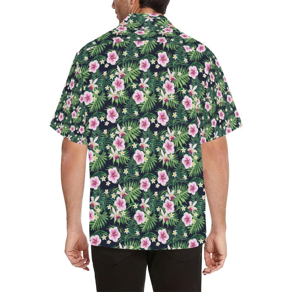 Hibiscus Tropical Print Design Hawaiian Shirt