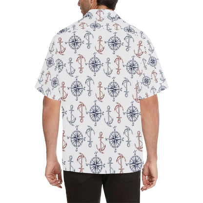 Anchor Pattern Print Design Hawaiian Shirt