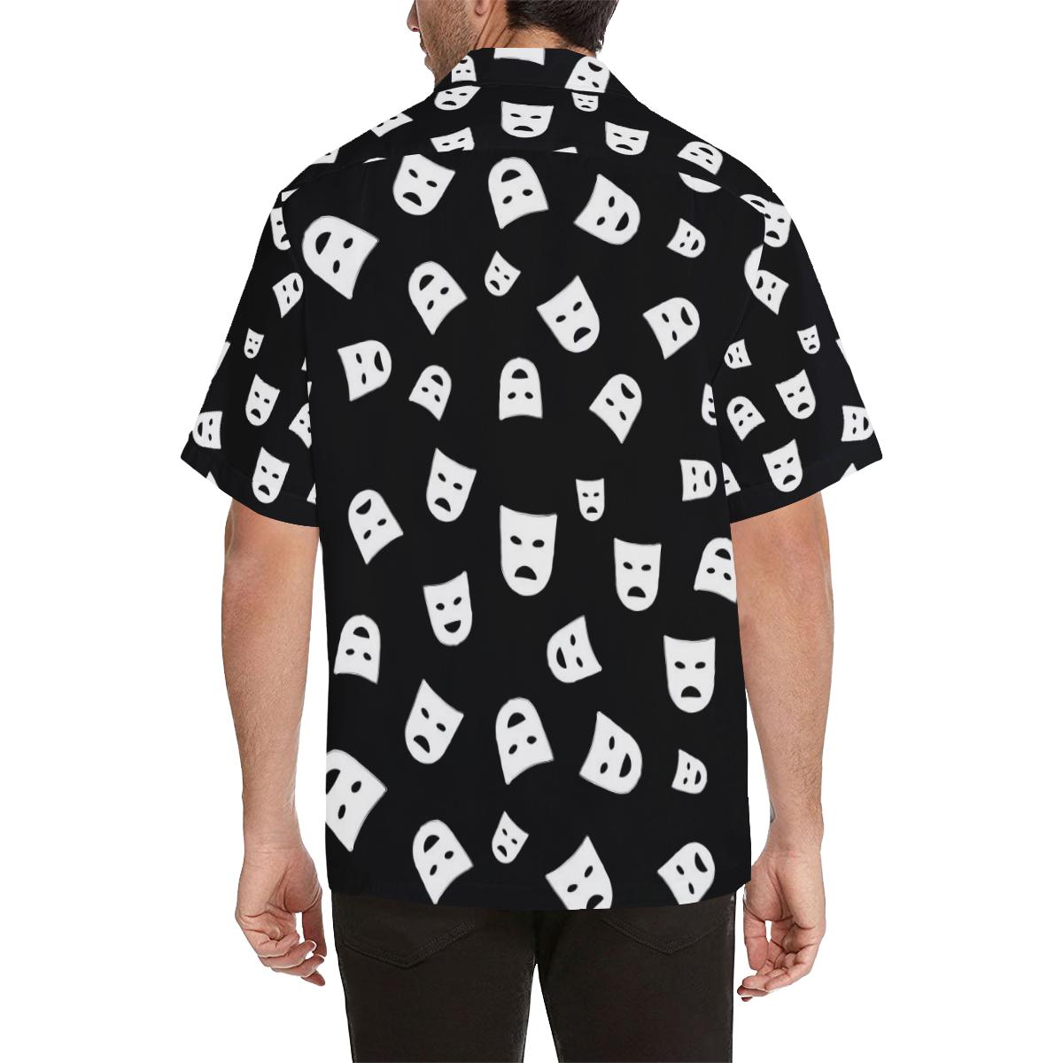 Acting Mask Pattern Print Design Hawaiian Shirt