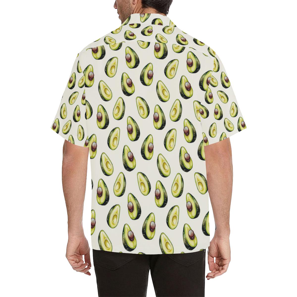 Avocado Pattern Print Design Hawaiian Shirt