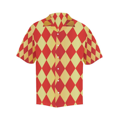 Harlequin Pattern Print Design Hawaiian Shirt