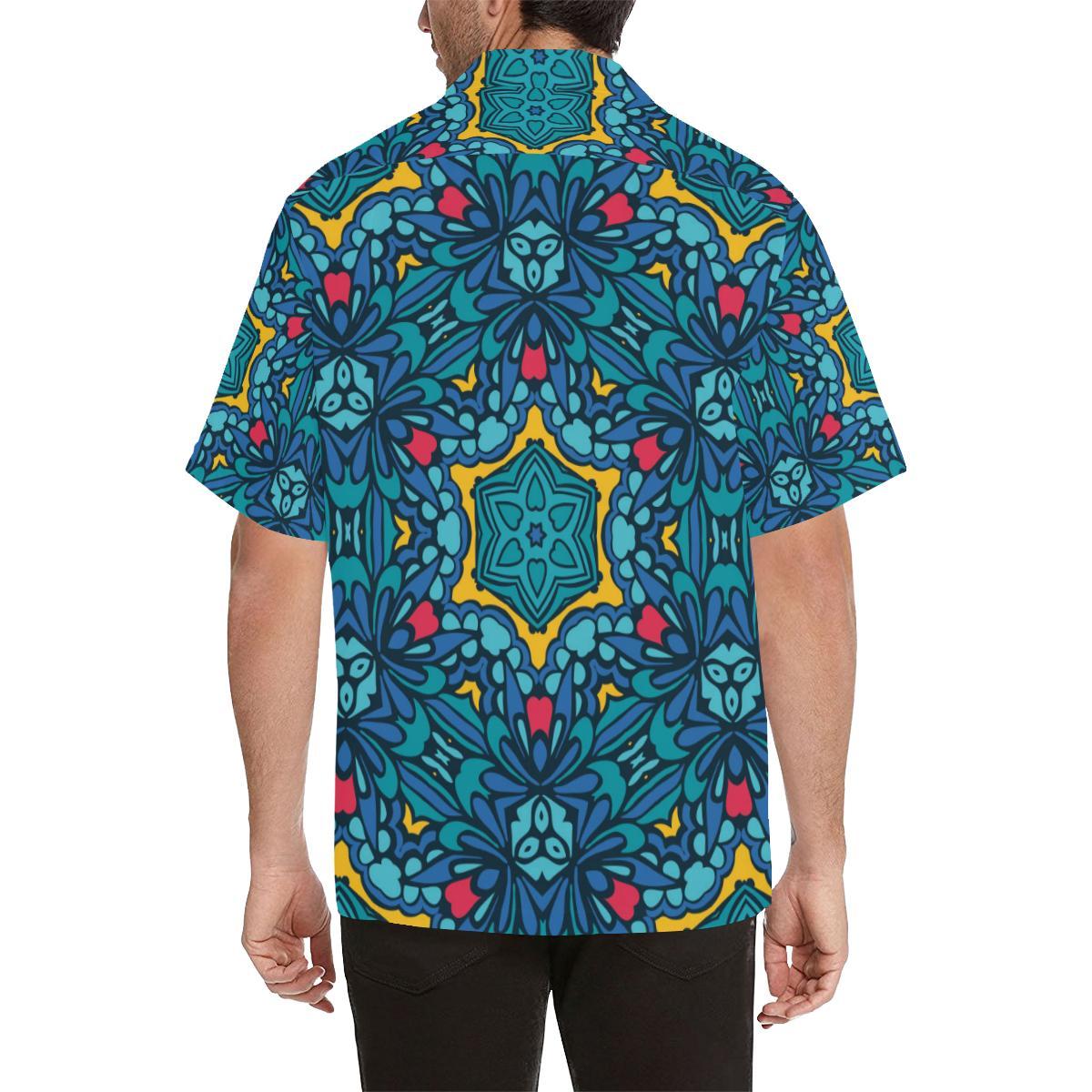 Kaleidoscope Pattern Print Design Hawaiian Shirt