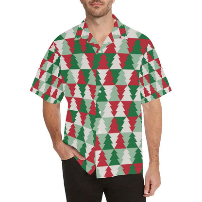 Christmas Tree Pattern Print Design Hawaiian Shirt