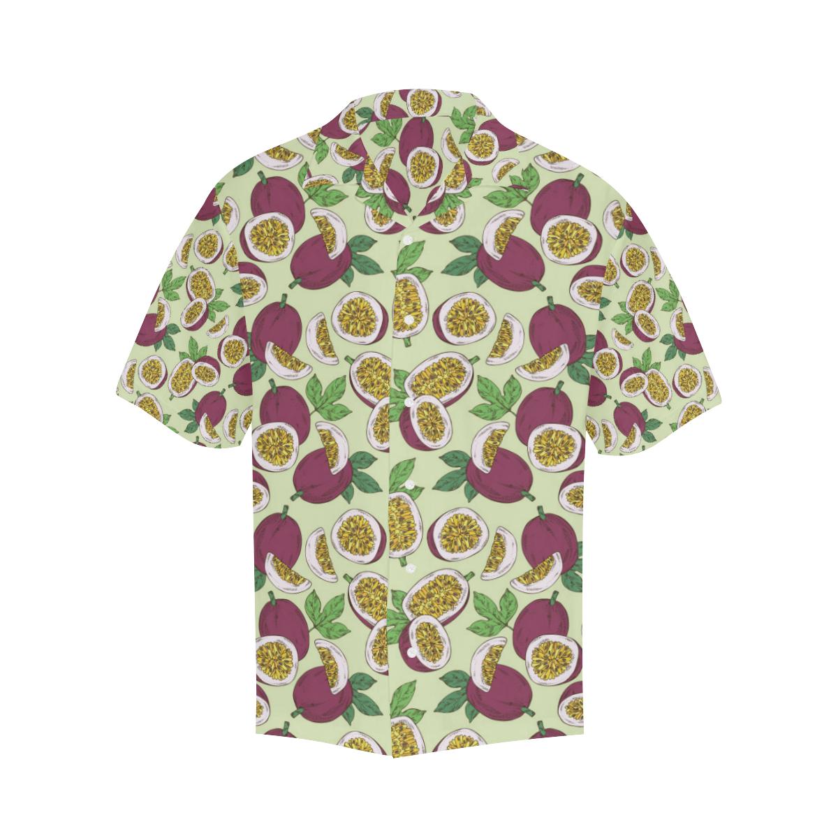 Paassion Fruit Pattern Mens All Over Print Hawaiian Shirt
