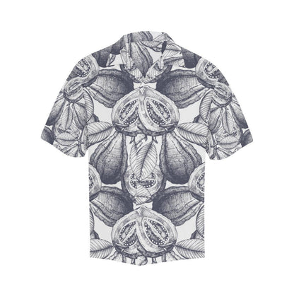 Guava Tropical Hand Drawn Pattern Mens All Over Print Hawaiian Shirt